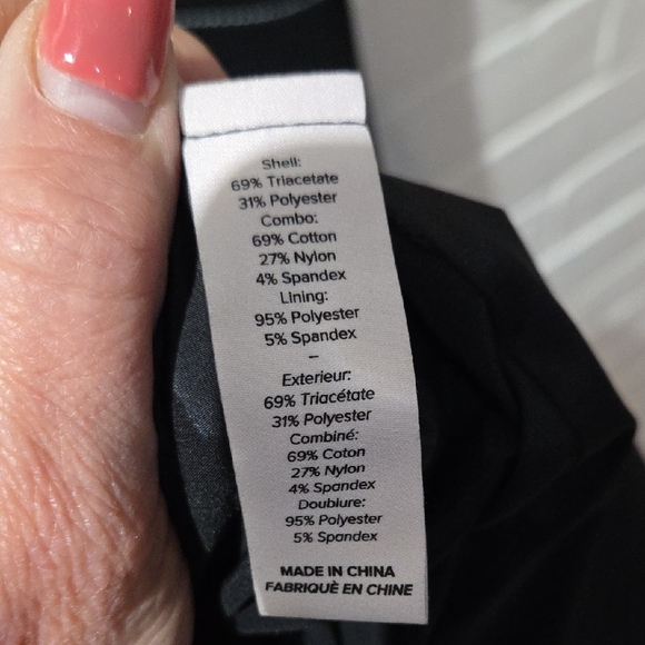 Cinq a Sept Black and White Notched Collar Mini Dress - Picture 5 of 5